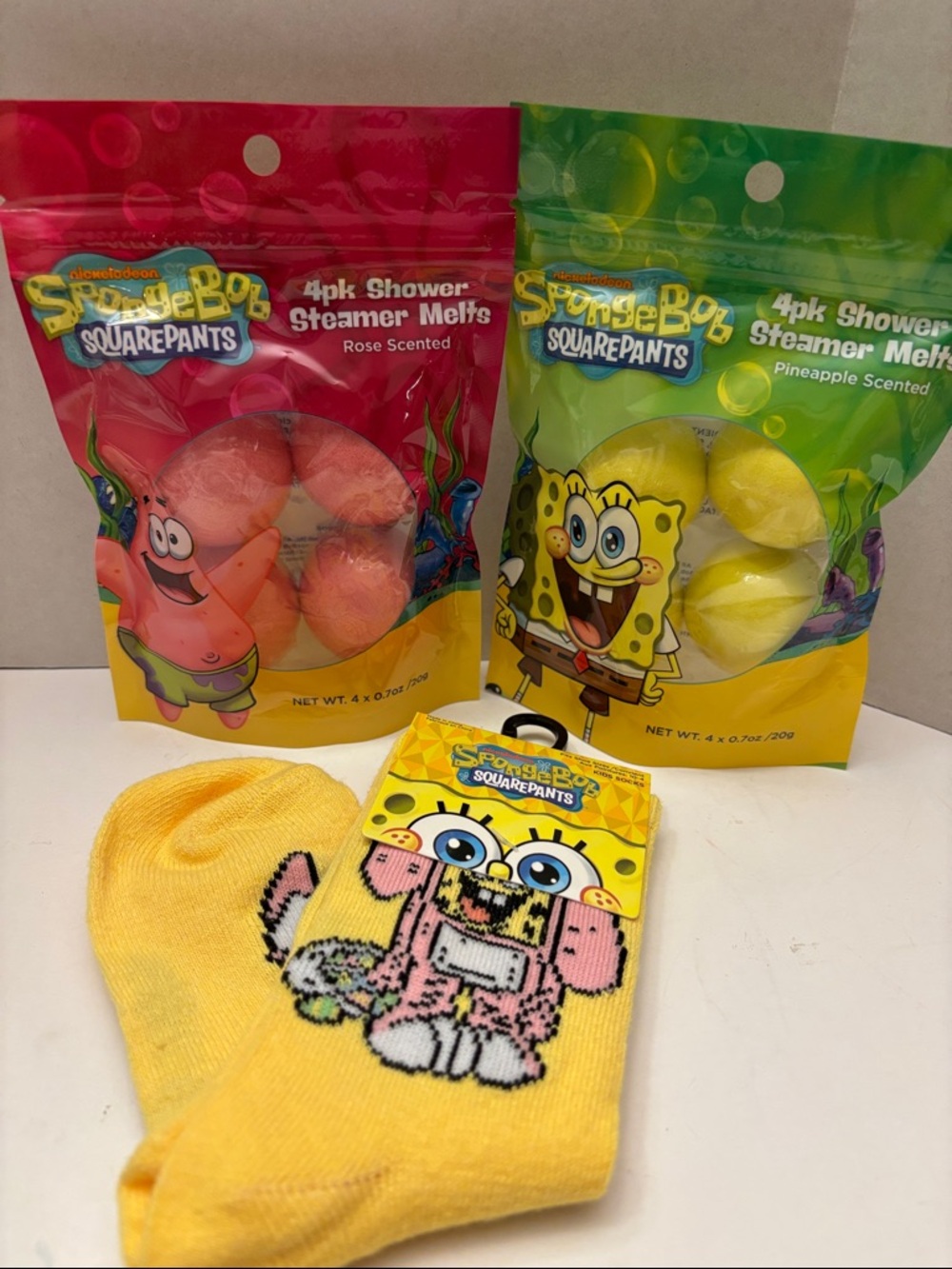 SpongeBob SquarePants Socks and Shower Steamers Gift Set